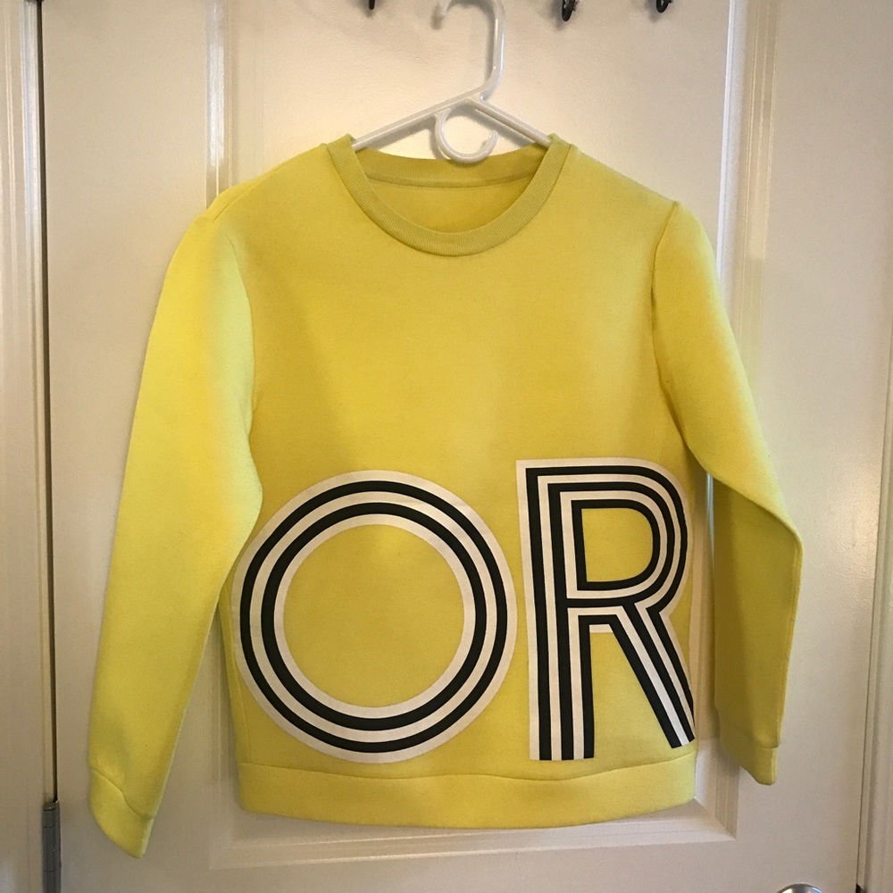 Orchirly yellow sweater size S